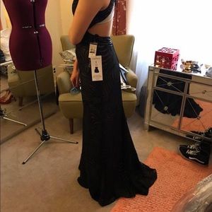 Black Floor length dress